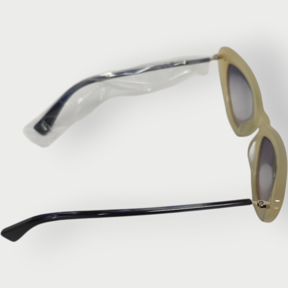 NEW Derek Lam Designer Women's Doris IVORY UV Sunglasses CAT EYES BOX BAG - Picture 5 of 8